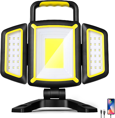 #ad Magnetic Light Portable LED Work Light with 5 Light Modes Magnetic Base Rechar $55.99