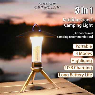 #ad Magnetic Rechargeable Camping Lantern Portable 3 Lighting Modes Outdoor LED $42.00