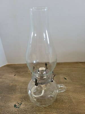 #ad #ad Vintage Unused Clear Glass Lantern With Handle $41.23