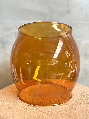 #ad Amber Glass Globe for Coleman 200a 202 242 243 249 Lantern Reproduction $42.00