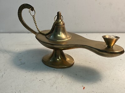 #ad Vintage Rare Brass Oil Based Candle Like Lantern $48.00
