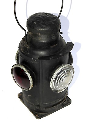 #ad Railroad Lantern Vintage Adlake Sty Antique Indian Rail Lamp Switch 4 Way Signal $273.90