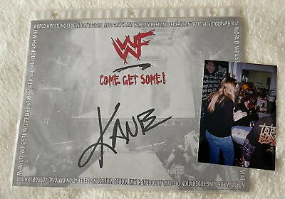 #ad WWE WWF Kane Signed 8.5x11 Photo Authentic Autograph w Photo Proof of Signature $30.95