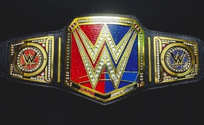 #ad wwe raw vs smackdown championship belt 2mm brass adult size replica $130.00