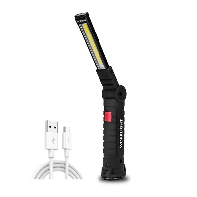 #ad Rechargeable Camping LED Flashlight Work Light with Magnet and Hook IP64... $6.00