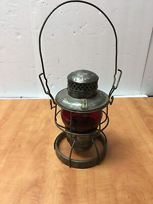 #ad Adlake Kero 4 53 L.V. RR Leigh Valley Railroad Lantern Red Globe 400 Burner $119.99