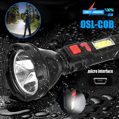 #ad #ad 100000lm Tactical LED Flashlight Super Bright USB Rechargeable Torch Work Light $8.99