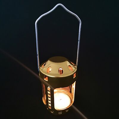 #ad #ad Candle Lantern Compact Bright Brass Night Fishing Hanging Candle Lamp Durable $10.40