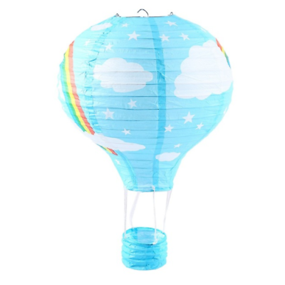#ad 10x 10#x27;#x27; 25cm blue hot air balloon paper lanterns wedding birthday party decor AU $28.69