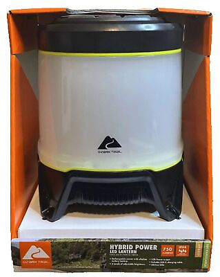 #ad 750 Lumen Hybrid Power LED Camping Lantern Built in Rechargeable amp; 3D Batteries $36.00