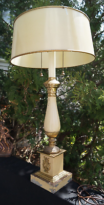 #ad #ad Vintage Warren Kessler 1950s Table Lamp amp; Metal Shade Atomic Age MCM $250.00