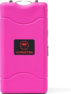 #ad VIPERTEK PINK Mini Stun Gun VTS 880 360BV Rechargeable LED Flashlight $24.96