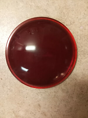 #ad #ad Antique Red Corning Nonex Glass Lens 3 3 4 inches Railroad Lantern Switch Lens $29.99