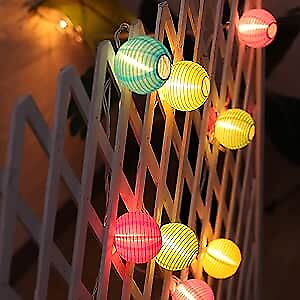 #ad Multicolor Lantern String Lights Plug in 20CT Mini Lantern Lights String $40.48
