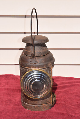 #ad Vintage Antique Railroad Switch Signal Lamp Lantern for Parts Restoration $99.95