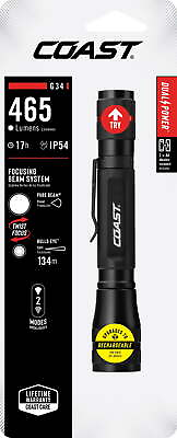 #ad Flashlight with 2 AA Batteries 5.6 oz. 370 Lumen Twist Focus Handheld LED $27.08