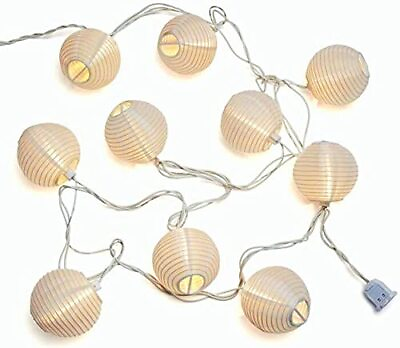 #ad White Lantern String Lights Plug in 8.5Ft Hanging 8.5 Ft $24.55