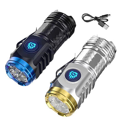 #ad Three Eyed MonsterMini Flashlight Rechargeable LED Flashlights High Lumens HOT $9.45