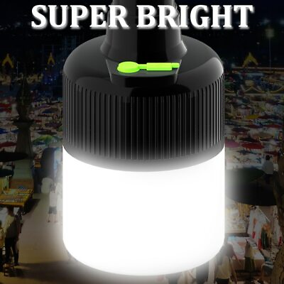 #ad LED Bulbs Camping Lamp Emergency Light Outdoor Hanging Lanterna Built in Battery $9.69