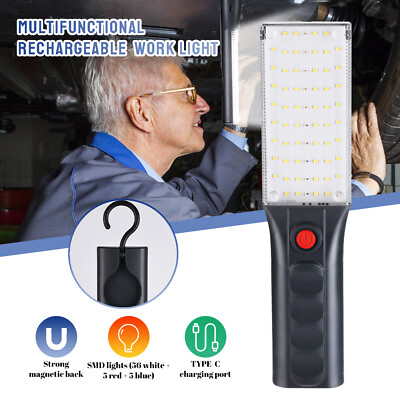 #ad Rechargeable LED Magnetic Work Light Car Garage Inspection Flashlight Torch Lamp $11.99