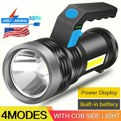 #ad Most Powerful 12000000LM LED Flashlight Super Bright Torch USB Rechargeable Lamp $8.80