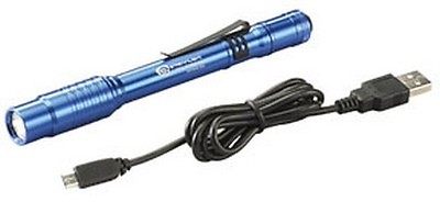 #ad Streamlight 66140 Stylus Pro USB Flashlight w Cord and Nylon Holster Blue $55.44