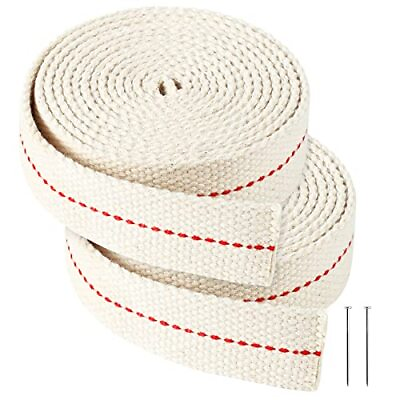 #ad 2 Rolls 1 Inch x 13Ft Flat Cotton Oil Lantern or Oil Lamp Wick Replacement $12.07