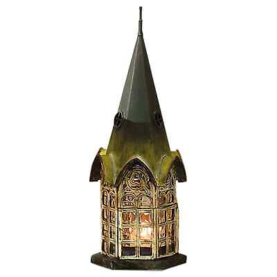 #ad Pickford House Candle Lantern Architectural Metal and Glass Rustic Candle Holder $44.99
