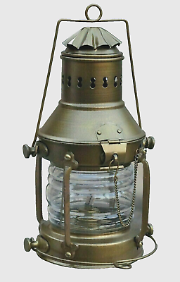#ad #ad Nautical Marine Brass Boat Light Antique Hanging Oil Lamp Ship Anchor Lantern $59.79