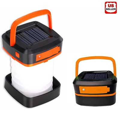 #ad Solar Rechargeable LED Flashlight Power Camping Tent Light Torch Lantern Lamp US $13.98