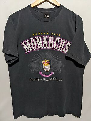 #ad #ad VTG Negro League Baseball Kansas City Monarch T Shirt Size XL Museum $45.00
