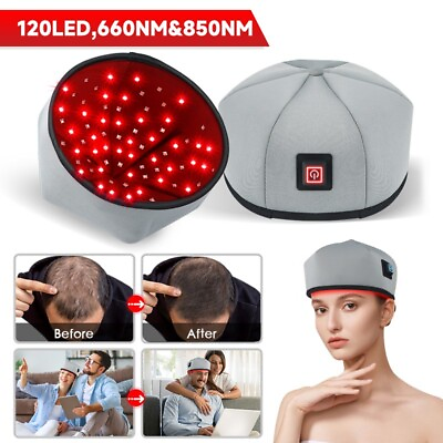 #ad 660nm Red Light Therapy Cap LED Laser Hair Growth Hat Loss Treatment Scalp Care $69.29