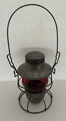 #ad Vintage Adlake Kero Red Globe Railroad Lamp Train Lantern W.T. Co. $110.00