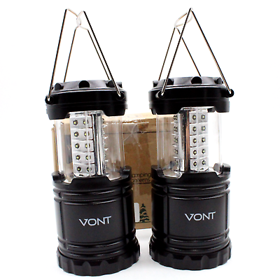 #ad Vont LED Lanterns 2 Pack Pop Up Lanterns for Power Outages Bright Battery New $24.86