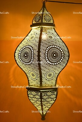 #ad #ad Moroccan Lantern Lamp Shades Lighting Turkish Hanging Lamp Hole Seljuks Pattern $179.99