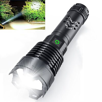 #ad Rechargeable Led Flashlight 990000 High Lumens Brightest Powerful Handheld F... $44.40