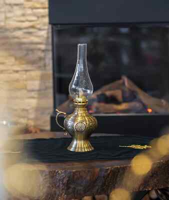 #ad Oil Lamp Vintage Oil Lamp Decorative Brass Oil Lamp Brass Oil Lantern $91.85