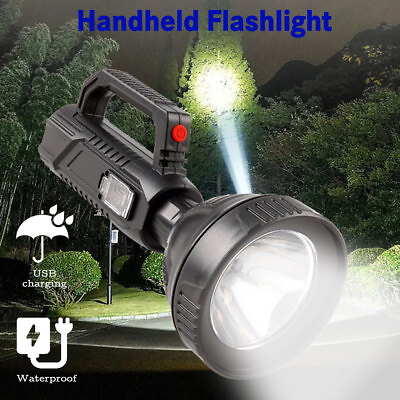 #ad High Powered LED Flashlight 120000LM Super Bright Torch USB Rechargeable Lamp US $8.95
