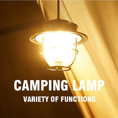 #ad Camping Railroad Lantern LED Vintage Lantern Portable Outdoor Hanging Light $25.90