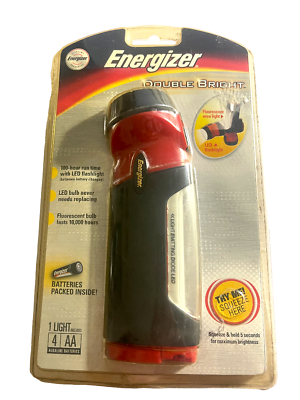 #ad Energizer Double Bright LED Flourescent Tube Powerful 2 in 1 Flashlight 25z $38.62