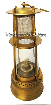 #ad 12quot; Antique Finish Brass Oil Lantern Vintage Nautical Marine Ship Oil Lamp Decor $64.17