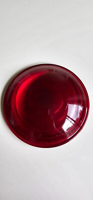 #ad Red Corning Glass Lens for Railroad Switch Marker Lantern 5D 3 1 2FSO $34.00