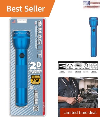 #ad Blue Premium Flashlight Superior Quality Reliable 2 Cell Blister Pack $46.99
