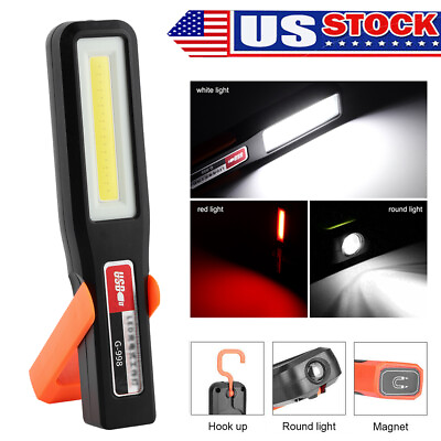 #ad 1PC LED Magnetic Work Light Rechargeable Car Garage Inspection Lamp Hand Torch $21.79