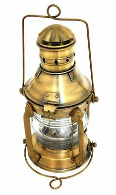 #ad Antique Anchor Ship Lantern Nautical Maritime Boat Oil Lamp Light Vintage Decor $111.99
