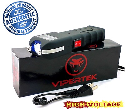 #ad #ad VIPERTEK 700 BV High Quality Rechargeable Stun Gun LED Light Heavy Duty $28.97