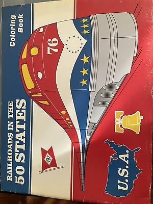 #ad Railroads In The 50 States Coloring Book $1.00