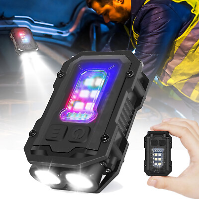 #ad Mini COB LED Flashlight Bright Rechargeable Keychain Small Flashlight Waterproof $13.16