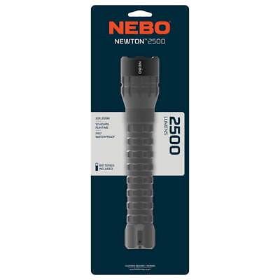 #ad NEBO Newton 2500 Lumen LED Gray Handheld Flashlight AA Battery @ $37.51