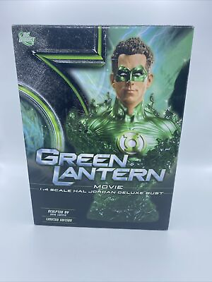 #ad Green Lantern Movie 1:4 Hal Jordan Deluxe Bust DC Direct 37 of 3500 SEALED $49.99